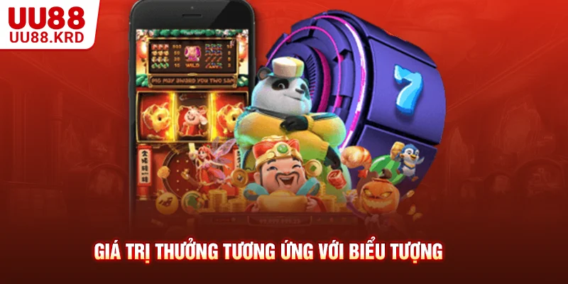 Giá trị thưởng tương ứng với biểu tượng Giá trị thưởng tương ứng với biểu tượng